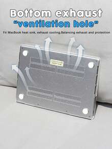 One Piece Of A Pink Leopard Print Star Pattern Shimmering Clear Laptop Case. Lightweight And Shockproof, It Fits The 13-Inch And 15-Inch Air, As Well As The 14-Inch Pro M2 And M3 Versions. Combining Fingerprint Resistance, Shock Protection, And Heat Dissipation, It's The Perfect Gift For Holidays And Special Occasions. - View 9