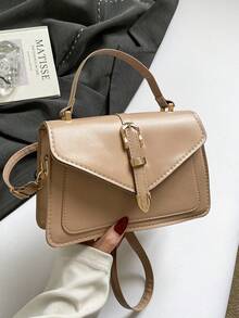 A Simple And Fashionable 2026 New Model With A Retro Style, Featuring A Sophisticated And Classic Look, A Ladies' High-End Crossbody Bag. - Khaki - View 4