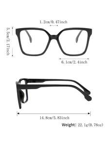 1/3件装猫眼大框可爱经典拍照眼镜 - 彩色 - 查看 5