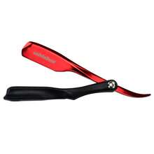 univinlions 6" Foldable Black Handle Spring Internal Sharp Barber Razor + 6 Blades Dual Edge Blade Shaver Beard Face Underarm Body Shaving - Multicolor - View 6