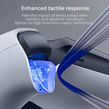 Sony The PS5 DualSense Wireless Game Controller Features 3D Haptic Feedback And Smart Triggers, Perfectly Compatible With Steam/PS5, Providing A Comprehensive Upgrade To Your Gaming Experience! - View 7