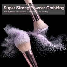 BS-MALL Portable Mini 14pcs Travel Makeup Brush Set With Pink Brush Holder, High Cost-Effective Seamless Makeup Application Tools, Foundation Brush, Eyeshadow Brush, Concealer Brush, Full Face Brush Set - Apricot - View 6