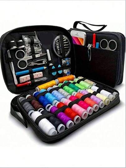 A Sewing Kit Containing Sewing Supplies And Accessories, Suitable For Emergency Repairs And Travel; Portable Sewing Accessories Include Thread, Needles, Scissors, And A Tape Measure-Essential For Dormitory Living And Ideal As A Gift For Family Members, Friends, Adults, Beginners, And Travelers.