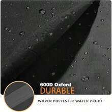 Funda de sofá para exteriores impermeable para muebles de patio 78.7 pulgadas de ancho x 38.2 pulgadas de profundidad x 35 pulgadas de alto tela Oxford 600D color negro - negro - Ver 4
