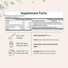 Multi Collagen Peptides Powder - Hydrolyzed Protein Peptides (Type I,II,III,V,X) With Hyaluronic Acid, Biotin & Vitamin C Unflavored - One - View 2