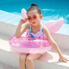 Inflatable Mermaid Children's Swimming Float, Suitable For Boys And Girls, With Dual Safety Air Bags And Safety Seat, Ideal Children's Water Summer Choice - Multicolor - View 5