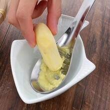 1/2pcs Durable Stainless Steel Ginger Grater, Enlarged Manual Garlic Press With Holes, Rechargeless Kitchen Tool - Multicolor - View 6