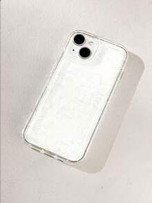 Transparent Floral & Leaf Painted Fashionable Phone Case Compatible With IPhone 14, 14 Pro, 14 Pro Max, 13, 13 Pro, 13 Pro Max, 11, 11 Pro Max, 12, 12 Pro, 12 Pro Max, XR, XS, 15, 15 Pro, 15 Pro Max, 16, 16 Pro, 16 Pro Max, 17, 17 Pro, 17 Air, 17 Pro Max, Galaxy A04, A12, A13, A14, A23, A24, A32, A33, A51, A52, A53, A54, A72 - Multicolor - View 2