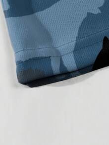 Ensemble de sport décontracté pour hommes avec imprimé chien husky, costume à manches courtes imprimé en 3D, chemise à col rond surdimensionnée, ensemble 2 pièces - Couleurs mélangées - Voir 5