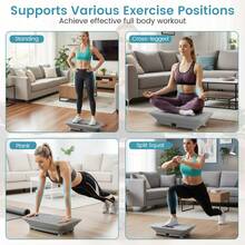 Vibration Plate Exercise Machine W/ Gravity Sensor Remote Control Bluetooth - US A Type Plug(110-127V) - View 4