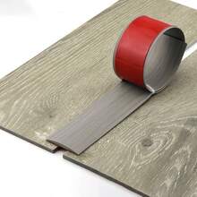 1条 1米/39.37英寸 PVC木地板过渡条 边缘封口条 自粘接缝条 扁平扣边压紧条 - C - 查看 9