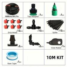 5-30 Meter Garden Plant Watering And Sprinkler System, Automatic Irrigation Equipment Set, Equipped With Adjustable Drip Head Drip Irrigation Device, Including 1/4 Inch Drip Irrigation Kit, Suitable For Gardens, Greenhouses And Lawns. - Automatic Irrigation Kit - View 12