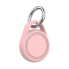 1 pieza Funda protectora de TPU compatible con Apple Airtag para collar de perro o gato, rastreador de mascotas, anti-pérdida, con llavero - Multicolor - Ver 9