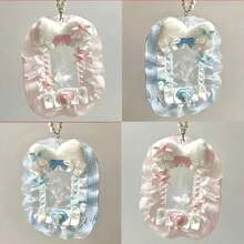 New Kpop Kawaii Photo Holder, Sweet Style, Card Protector With Ribbon, Idol Photo Display Case, Lace Photo Card Case, Gifts O03W - A4 - View 3