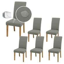Kitchen Chair Covers - Gris - View 2