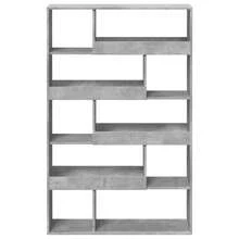 Bookcase Concrete Grey 100x33x156.5 Cm Engineered Wood - Grey - View 4