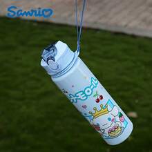 SANRIO Bình nước giữ nhiệt chân không 750ml hình hoạt hình có nắp ống hút, cốc nước di động sáng tạo chống tràn. - Nhiều màu - Xem 3