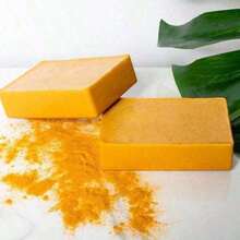 Handmade Cold-Processed Soap With Turmeric, Lemon, Quercus And Ginger For Face And Body Wash (Granule Soap) - Default - 查看 3