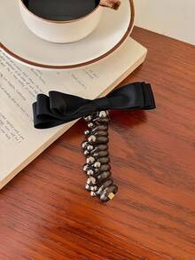 Randomly 2 Sets Of Telephone Line-Shaped Hair Clips And Hair Buns With Bows, Bubble Braid Hair Weaving Tools, Twisted Braid Hair Bands, And Ponytail Hair Weaving Styles Are Provided. - Multicolor - View 3