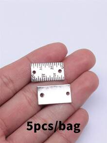 5 piezas de 12x22mm Conectores con diseño de regla, Encantos para herramientas para hacer pulseras, collares y joyería artesanal - Conector  de regla - Ver 8