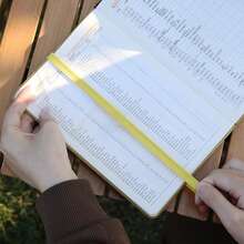 Stretchable Elastic Band Bookmark With Stainless Steel Pointer, Accurate Positioning, Invisible Reading Tracker - Multicolor - View 5