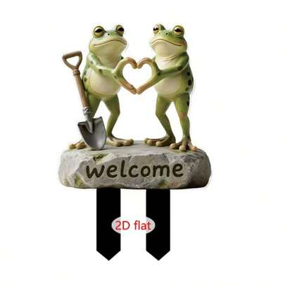 2D亚克力兔子和猴子动物系列户外花园庭院插牌装饰