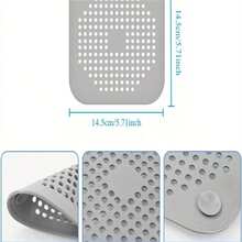 4pcs Silicone Drain Cover, Bathroom & Kitchen Anti-Clogging Drain Strainer With Suction Cup - 4pc - View 2