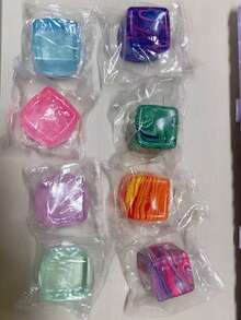 1 viên đá lạnh Needohe vân đá, đường mạch nha, đồ chơi giảm căng thẳng, quà tặng cho bạn bè, sinh nhật, ngày Valentine, lễ Phục sinh, đồ chơi tương tác, gia đình, bán chạy, quà tặng hoàn hảo cho bạn trai/bạn gái, Kích thước: 5.5*5.5*5.5cm/2.16*2.16*2.16in (Lớn), 3.5*3.5*3.5cm/1.37*1.37*1.37in (Nhỏ) - Nhiều màu - Xem 9