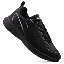Gym, Running, Casual, Sports, EVA Lace-Up Shoes For Gym And Fitness - Black Black - View 9
