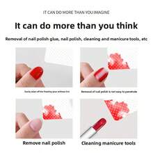 200pcs Square Nail & Eyelash Glue Cleaning Wipes - Multicolor - View 5