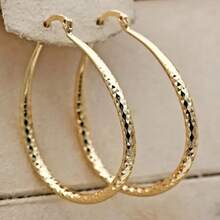 2pcs Minimalist Layered Golden WireSpiral Earrings, Multi-Layered Hoop & Firework Statement Women's Earrings , Lightweight Fashion Jewelry For Party & Daily Wear & Summer Beach & Night Out - Vàng - Xem 7