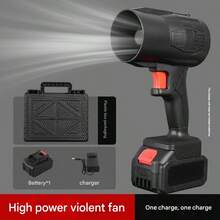Mini High-Power Cordless Blower - Wireless Hair Dryer With Battery And Fast Charger, Lightweight For Yard/Lawn Cleaning And Car Drying - Multicolor - View 10