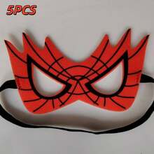 5 piezas Máscaras de disfraz de superhéroe, regalos para fiestas de Halloween y Navidad - Ver 10