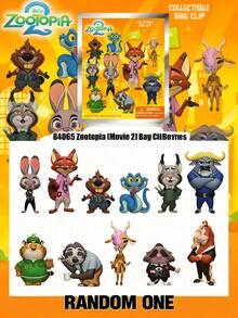 Officially Licensed Blind Box 3D Figurine Bag Clip Charms Blind Bag Anime Figure Keychain Anime Collector Kering Backpack Decor Judy Hopps Nick Wilde Mayor Lionheart Birthday Gift 1Pc - Multicolor - View 1