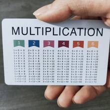 3pcs Multiplication Math Flash Cards Learning Set, Suitable For Children Aged 3-12, Arithmetic Addition And Subtraction Educational Tool - A - View 1