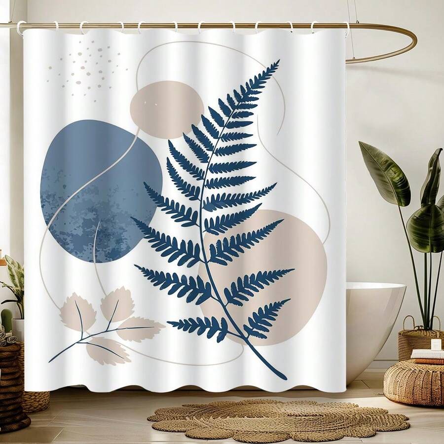 Spring Art Shower Curtain, Colorful Geometric Modern Style Bathroom Decor, Painting-Like Design In Modern Style, Unique Home Gift - Multicolor - View 1