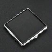 1pc Metal PU Leather Texture Mini Portable 20-Slot Square Cigarette Case, Men's Smoking Accessory, Cigarette Storage, Gift - Multicolor - View 7