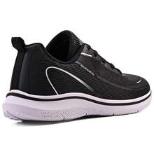 Gym, Running, Casual, Sports, EVA Lace-Up Shoes For Gym And Fitness - Black White - View 4
