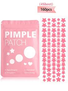 Parches faciales con forma de estrella - Suaves y no irritantes, pegatinas faciales decorativas, impermeables y transpirables, pegatinas faciales esenciales diarias, fáciles de llevar, adecuadas para viajes, fiestas, consejos de maquillaje, accesorios perfectos para fotos, esenciales para pintura facial, adecuadas para diversas reuniones y actividades de entretenimiento, adecuadas para adultos - Multicolor - Ver 9