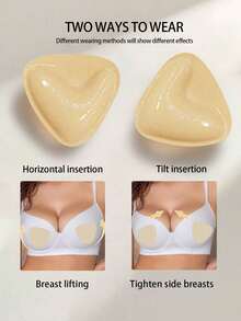 1 对加厚三角双面自粘式聚拢胸垫 | 倒 V 形，隐形无痕，使小胸看起来更大，适合泳衣和比基尼内衬。 - 彩色 - 查看 8