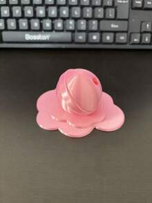 1个融化棒棒糖造型笔筒/笔夹/触控笔收纳器，创意桌面收纳盒，适用于家庭、办公室、生日礼物 - 粉紅色1件 - 查看 10