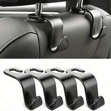 2PCS Car Hooks, Hidden Car Hooks For Headrests, Seat Backs, And Seat Backrests; Multifunctional Car Item Hooks - A - View 1