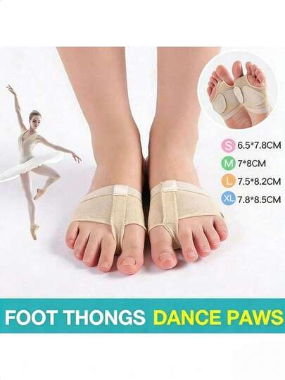 1 Pair Forefoot Socks - Suitable For Belly Dance Shoes, Toe Socks, Sports Shoes, Half-Toe Socks, Ballet Shoes Socks, Lightweight And Portable