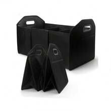 汽车后备箱收纳袋，便携式可折叠防水汽车储物袋，带3个隔层，可折叠后备箱杂物收纳袋，通用型汽车配件，适用于SUV、卡车、厢式货车、轿车 - A - 查看 10