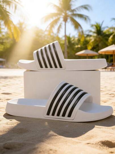 青年校园学生室内浴室拖鞋，游泳池拖鞋，户外沙滩拖鞋，浴室拖鞋，柔软舒适，防滑鞋底，轻便柔软，拖鞋，套脚拖鞋