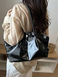 A 2026 New Model Exquisite And Classic Ladies' Shoulder Bag, A Modern Style Bag With High-End Feel And Large Capacity - Black - View 10