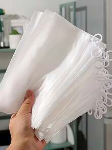 30/10pcs Moisture-Proof Reusable Zipper Bags, Thickened Jewelry Socks Storage Bags, Portable Travel Makeup Organizer Transparent Pouches - Clear - View 6