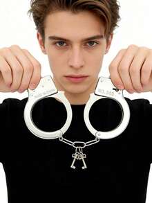 Iron Handcuffs With Inner Diameter Less Than 5cm, Accessories, Makeup/Costume Props - Multicolor - View 2