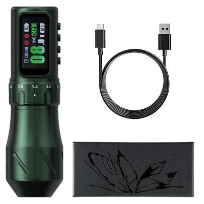 1pc T-REX Professional Wireless Tattoo Machine Pen, 2200mAh Battery, 7 Adjustable Needle Sizes 2.3-4.5mm, Suitable For Tattoo Beginners And Masters