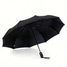 1pc Large Fully Automatic Folding Umbrella For 2-3 People, Sun Protection And Rain, Unisex - Multicolor - View 20
